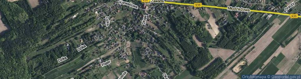 Zdjęcie satelitarne Długa ul.